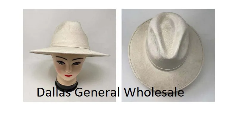 Adults Suede Fedora Hats Wholesale