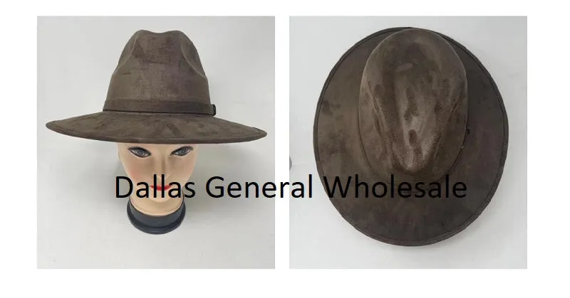 Adults Suede Fedora Hats Wholesale