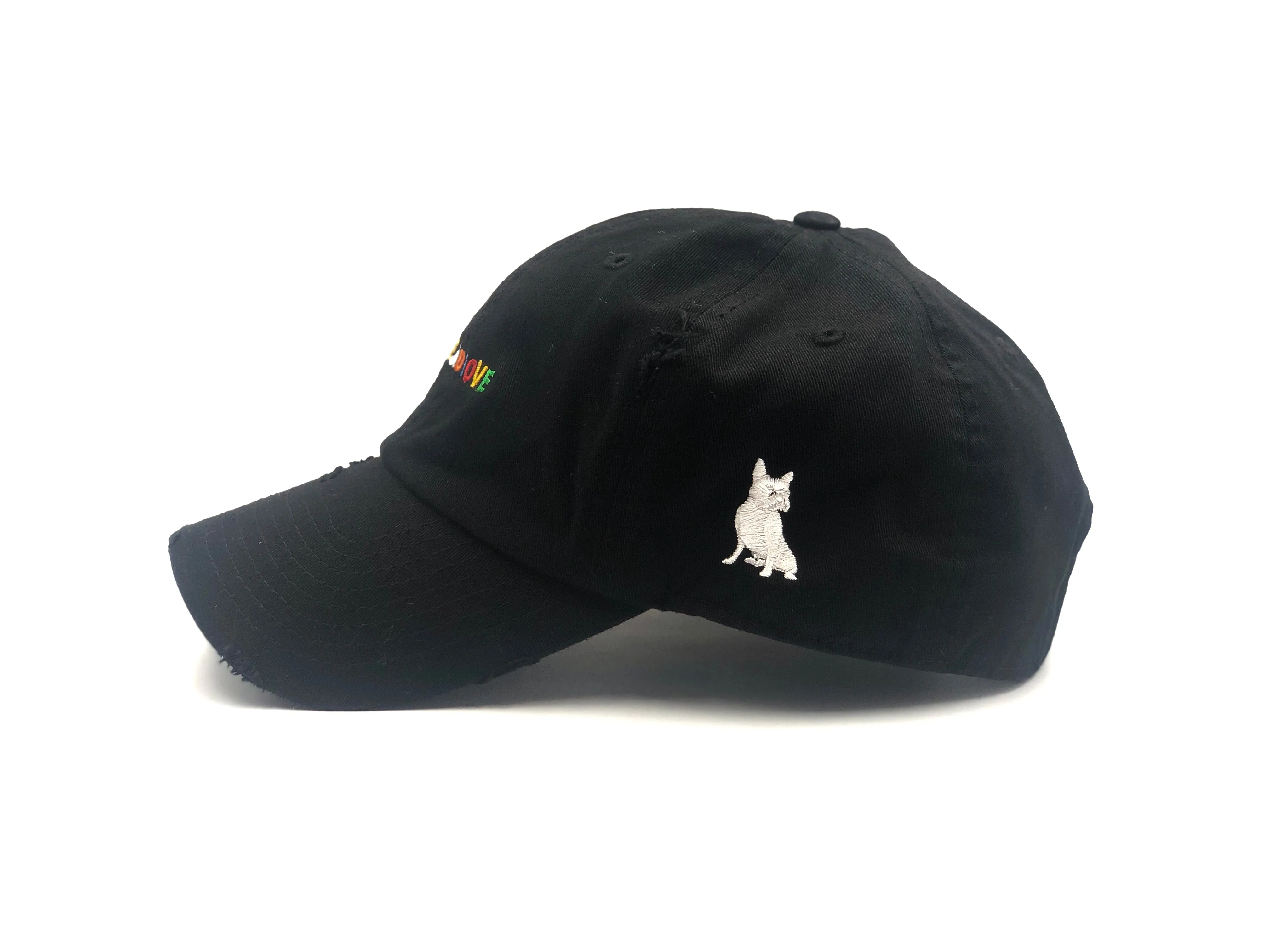 Black Spread Love Minimalist Dad Cap