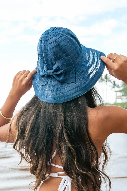 Bow Accent Bucket Sunhat