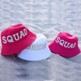 Bride Squad Bachelorette Beach Bucket Hats