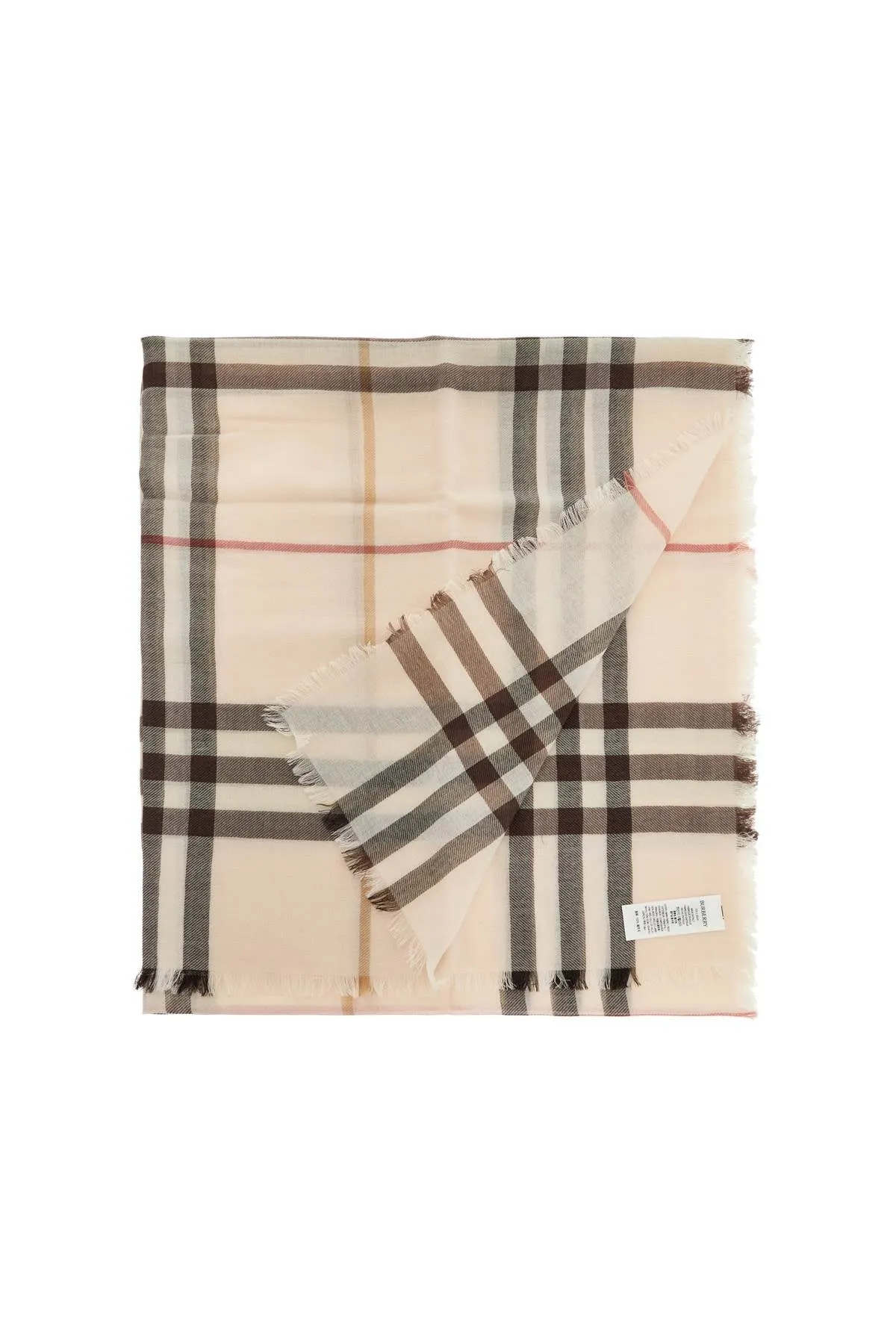 Burberry Ered Wool Scarf For Men And Women