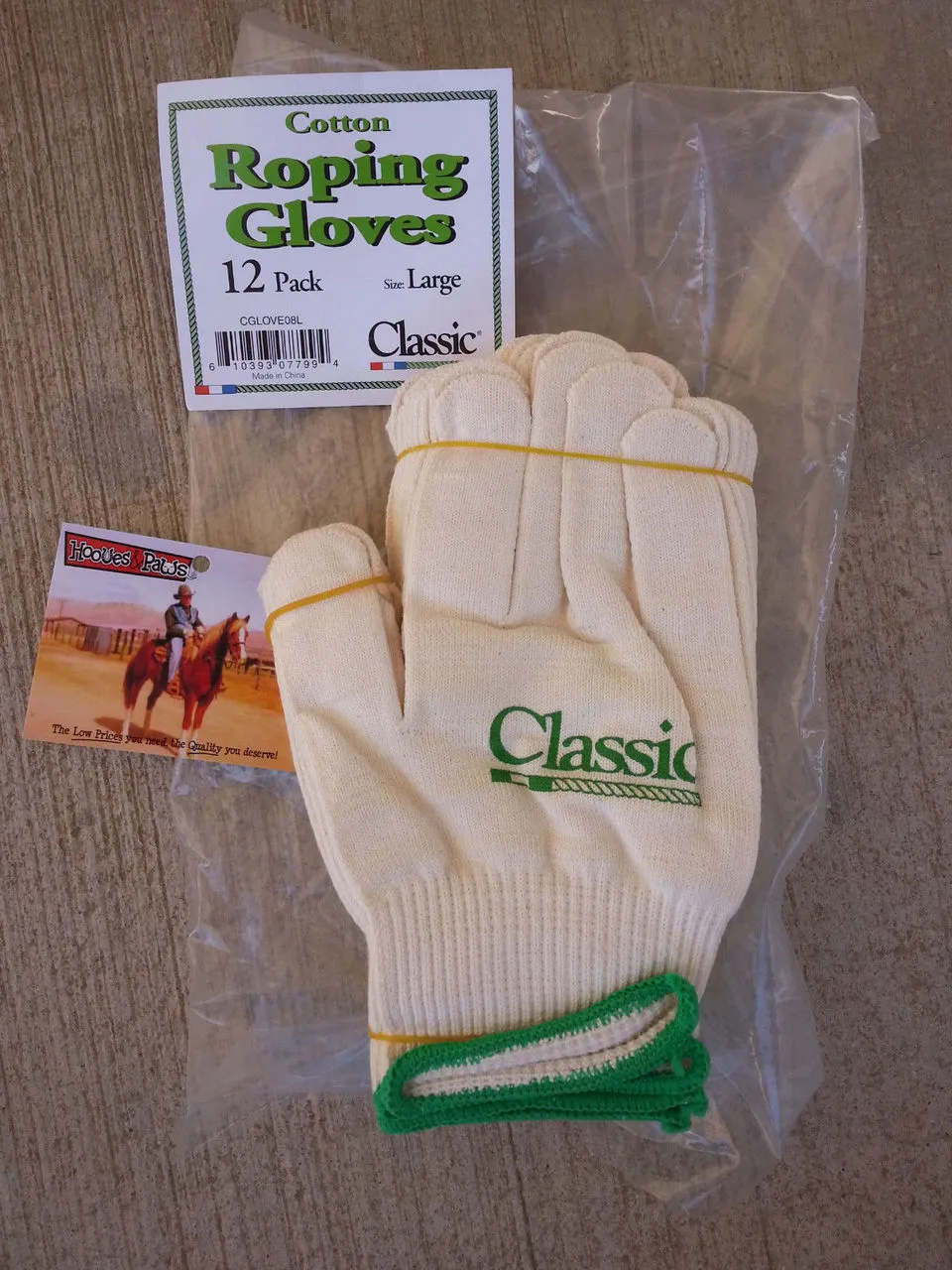 Classic Equine Classic Roping Glove 08 12 Pack