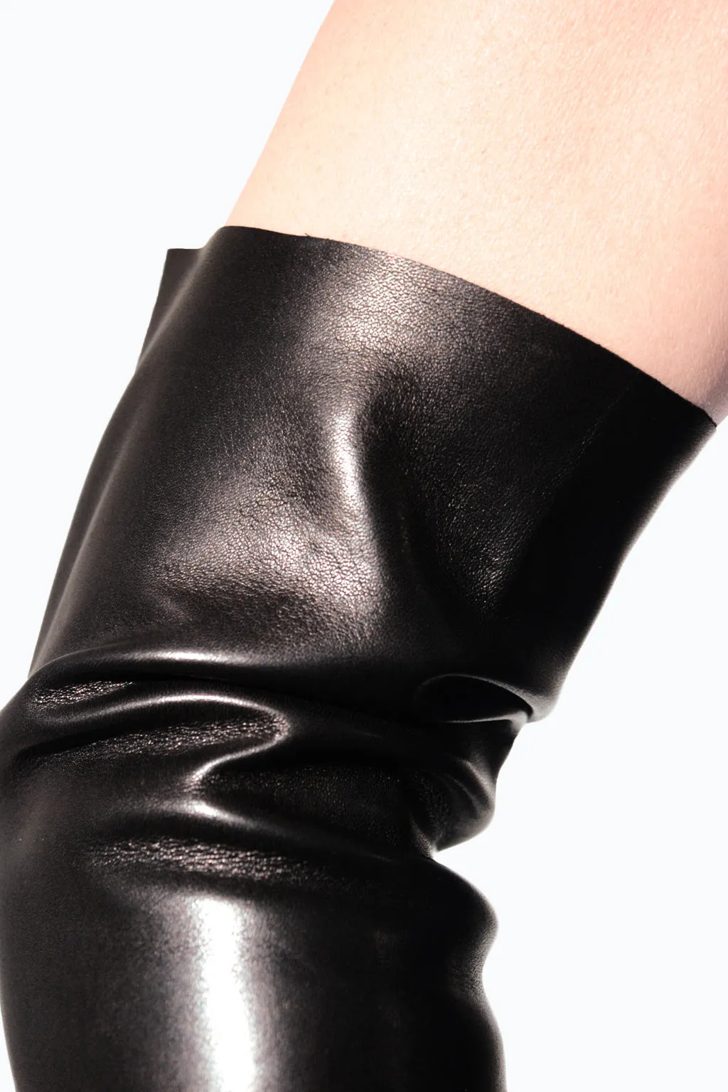 Classic long opera leather gloves