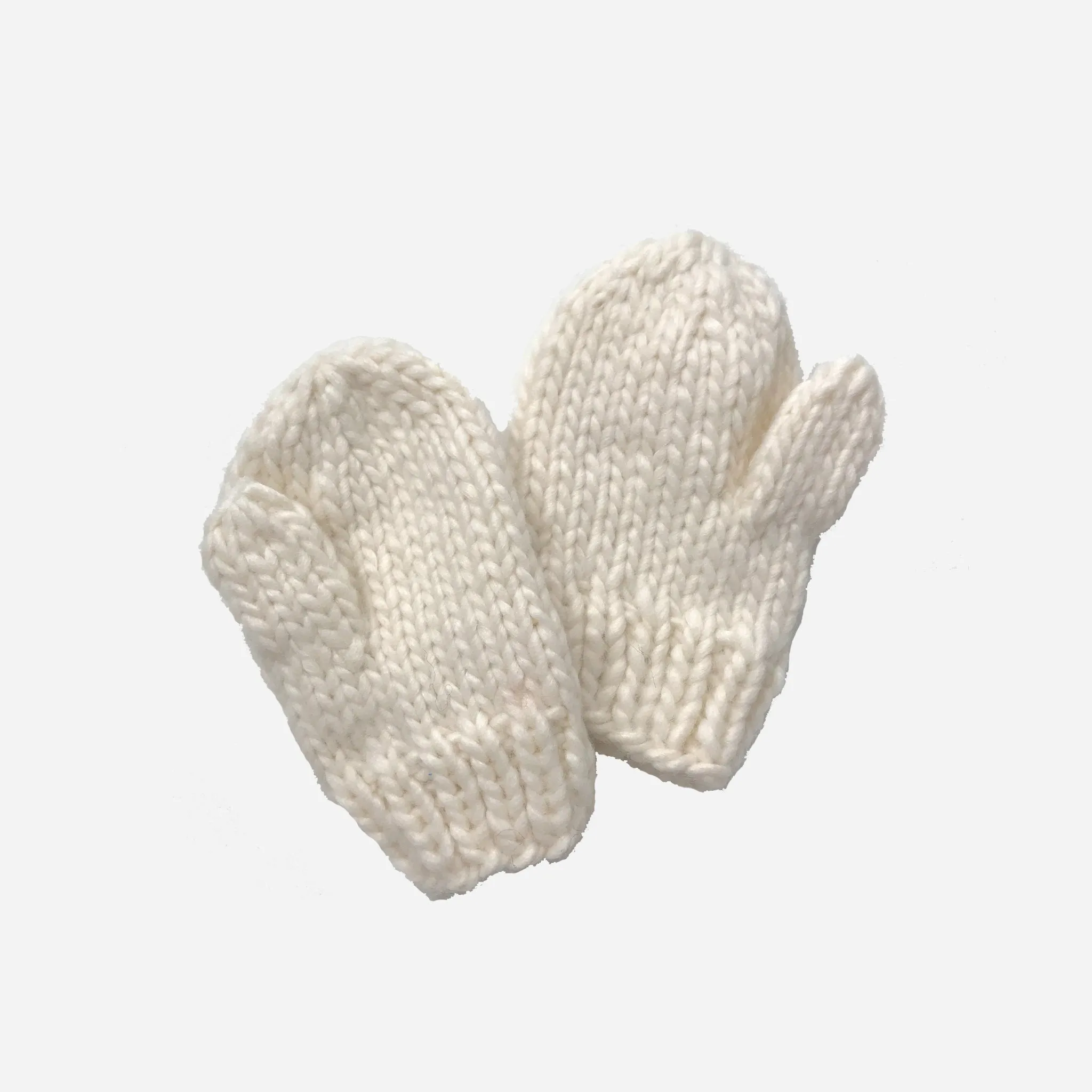 classic mittens - cream