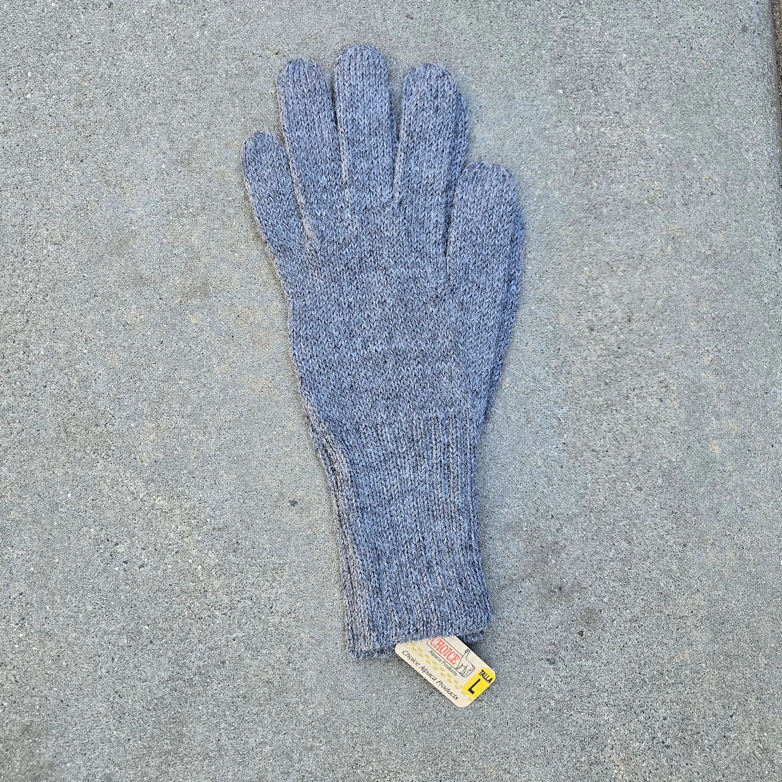 Colorful 100% Alpaca Full Fingered Knit Alpaca Gloves