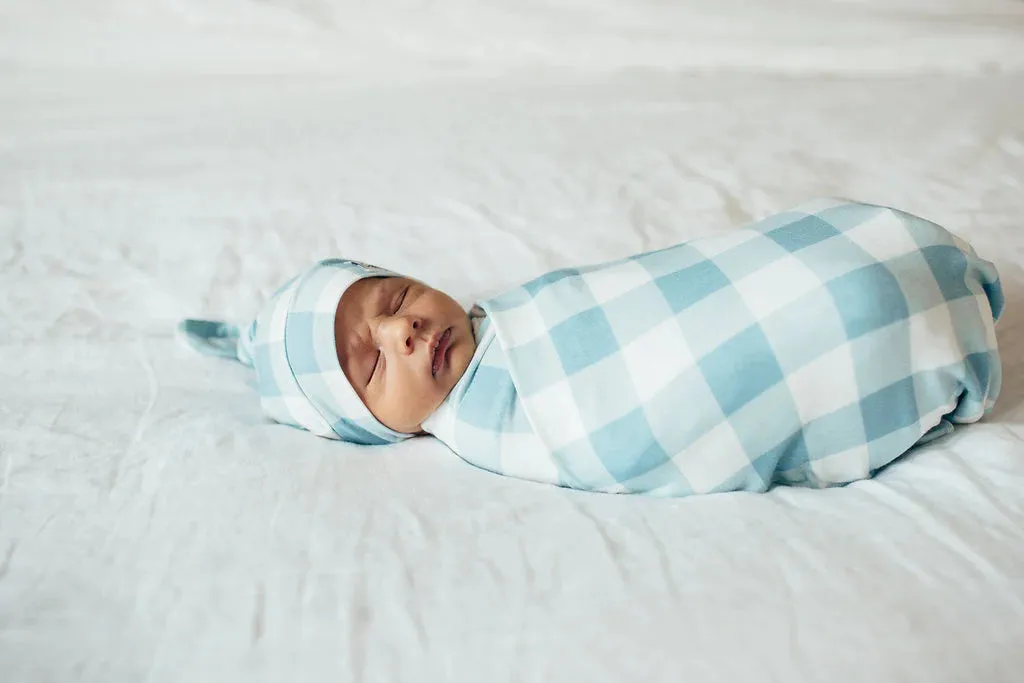 Copper Pearl Newborn Top Knot Hat | Lincoln