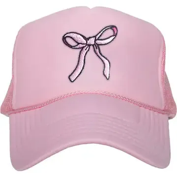 Coquette Bow Tie Trendy Foam Trucker Hat