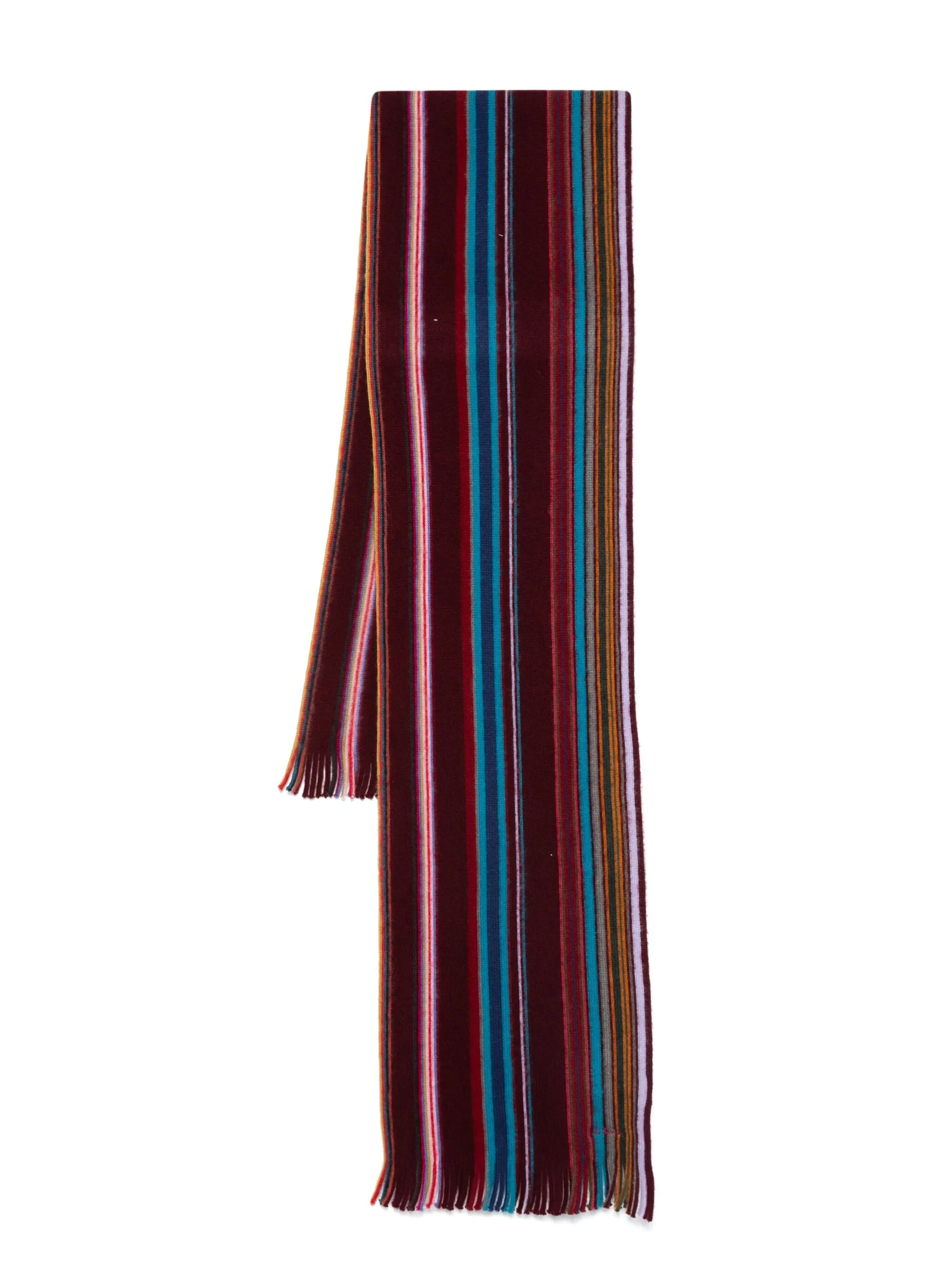 Darcie striped merino-wool scarf