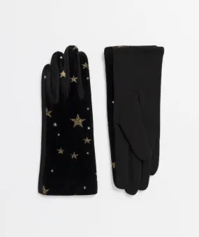 Etoile Gloves - Black/Silver