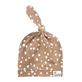 Fawn Newborn Top Knot Hat