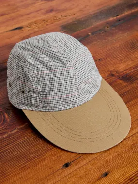 Fishing Cap in Beige Plaid