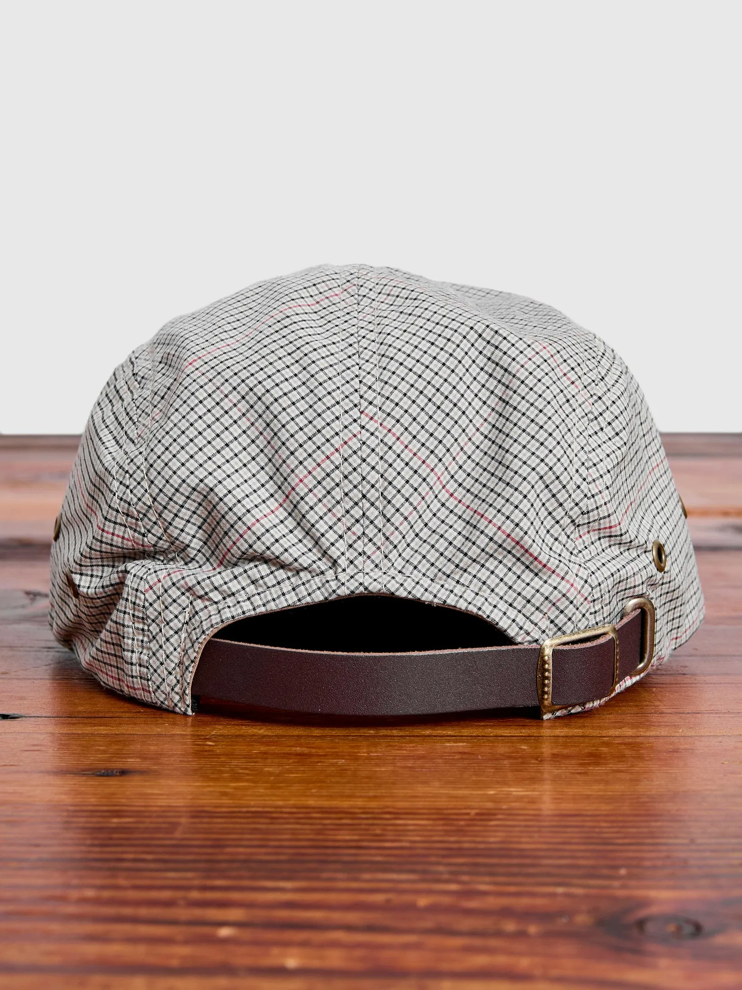 Fishing Cap in Beige Plaid