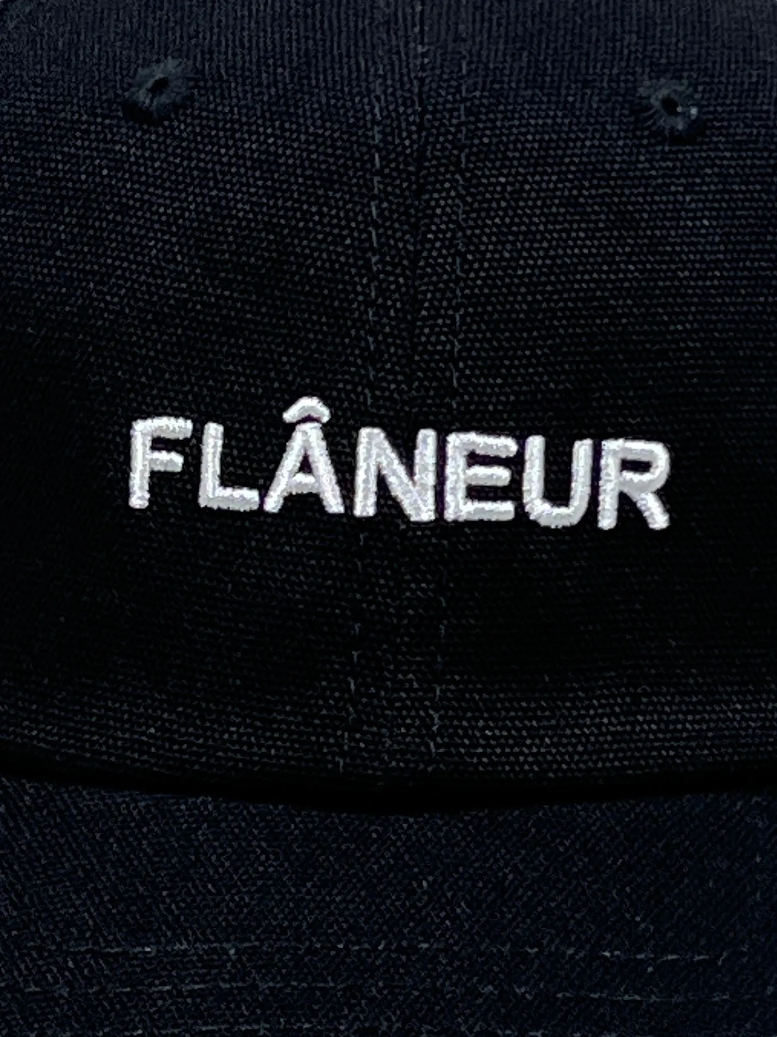 Flaneur Logo Cap Black