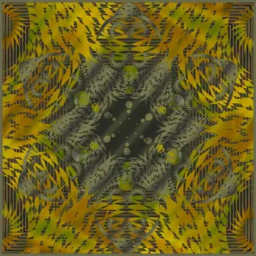 gold/yellow/grey abstract  GT101-3 90cm