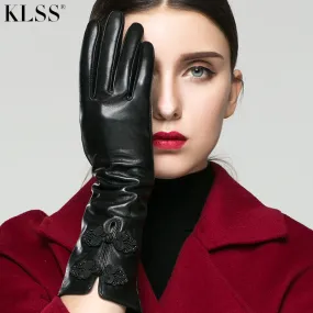 KLSS Classic Black Leather Gloves