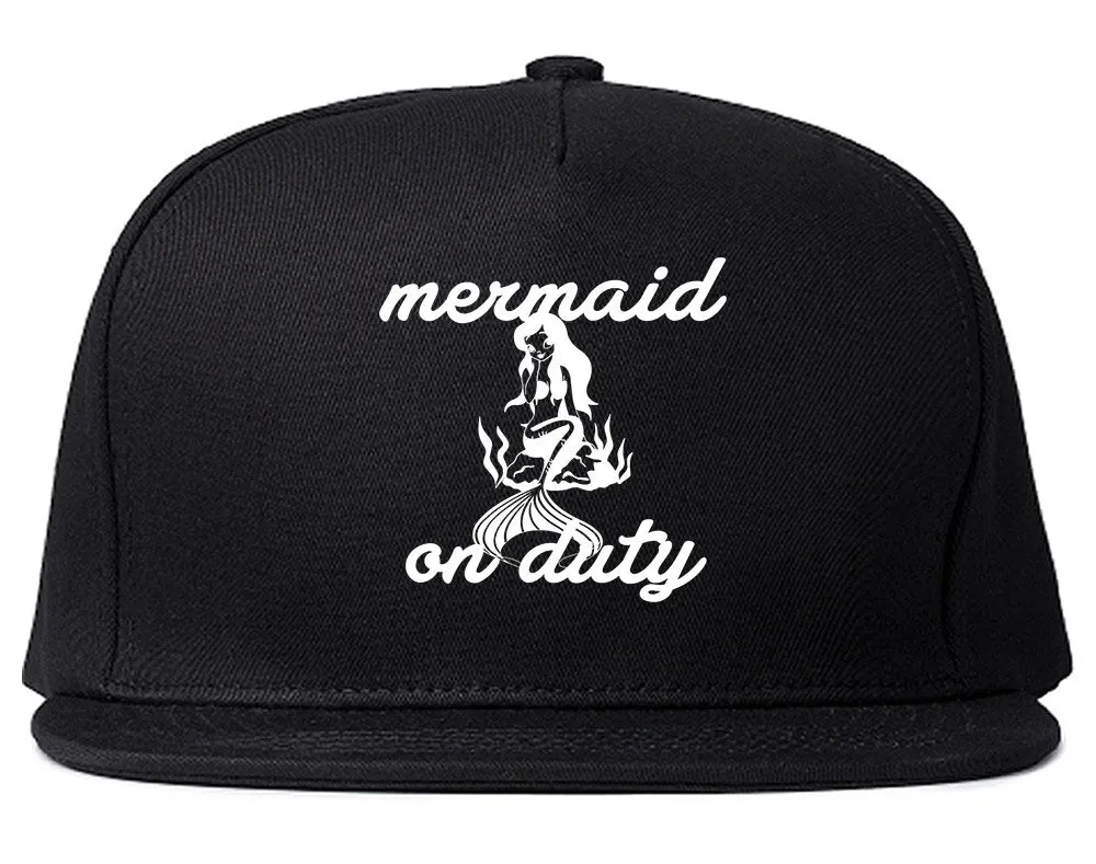 Mermaid On Duty Snapback Hat