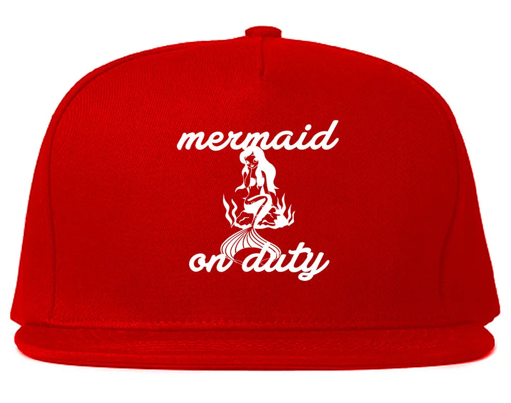 Mermaid On Duty Snapback Hat