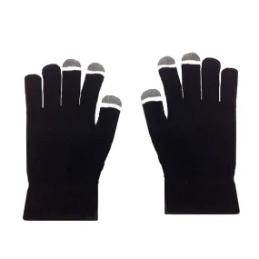 Micro Velvet w glow tips Touch Screen Gloves