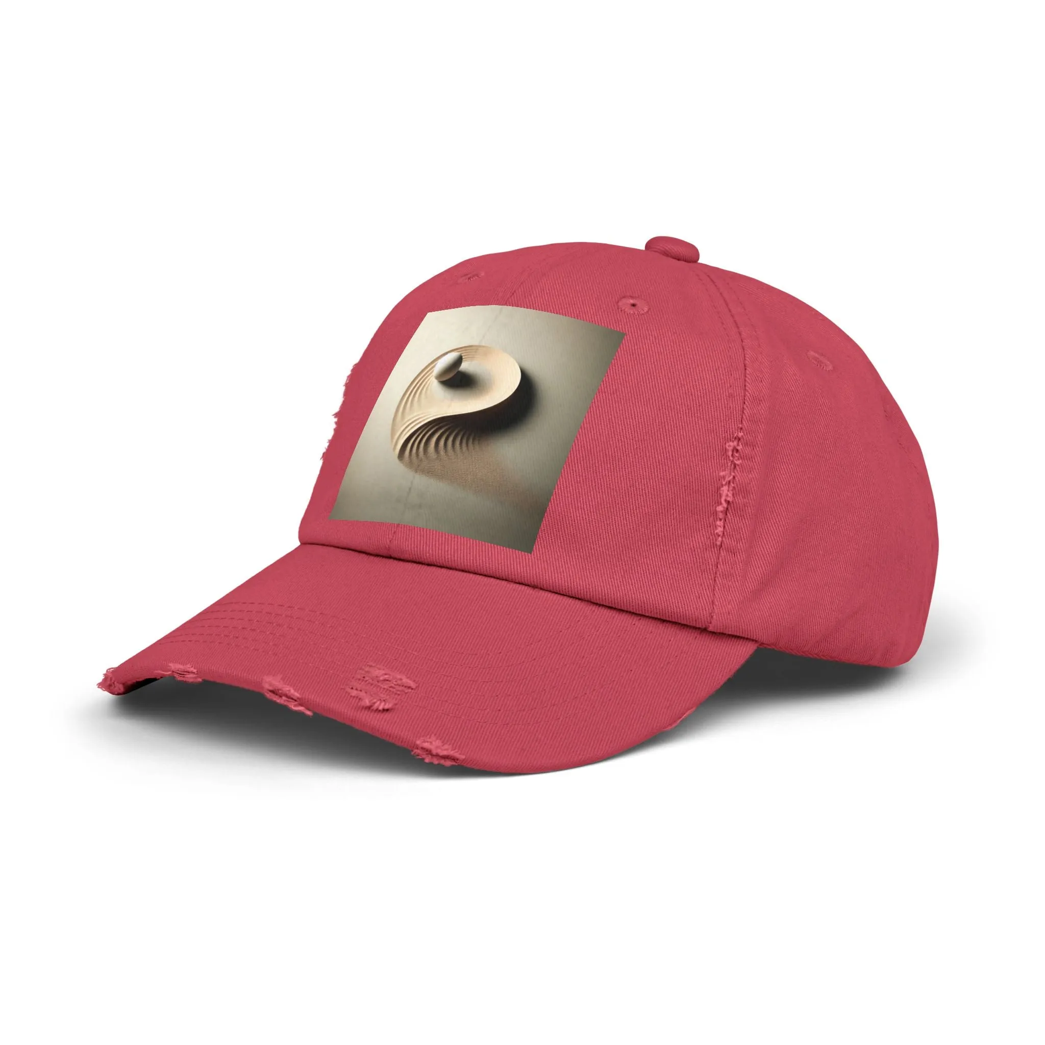 Minimalist abstract design  Unisex Distressed Cap