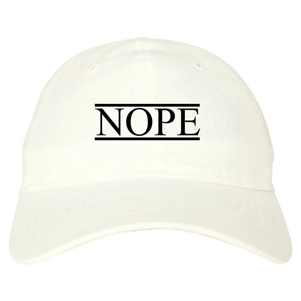 Nope Dad Hat