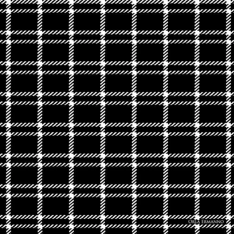 Orla Ermanno Black/white dogtooth  OE223-2 90cm