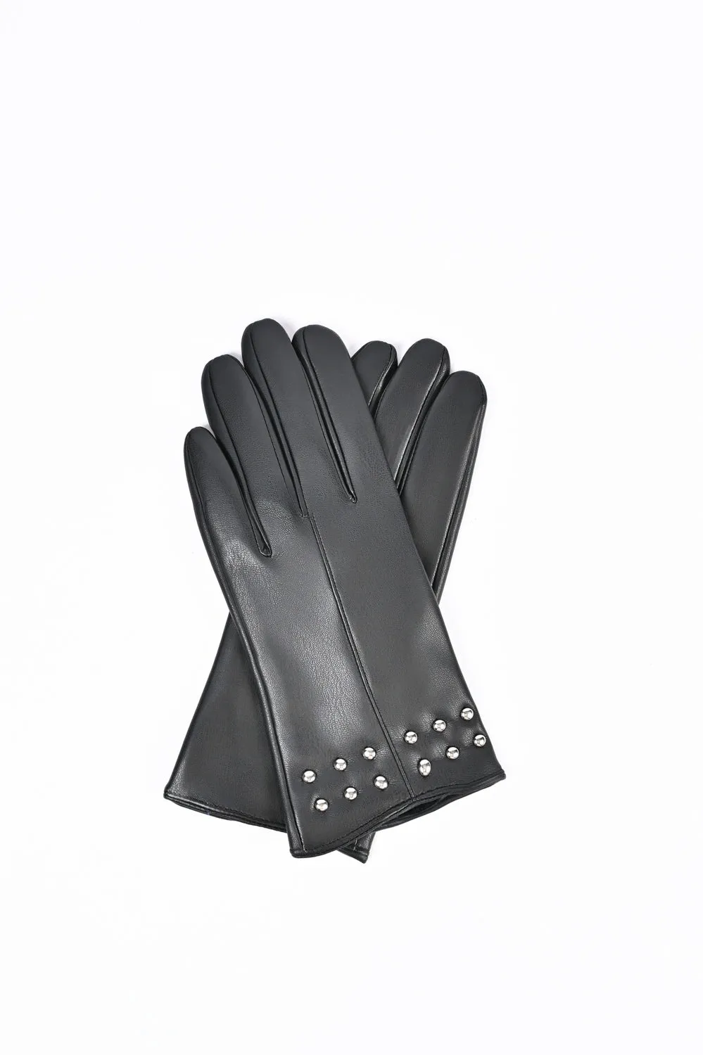 PU STUDDED GLOVES