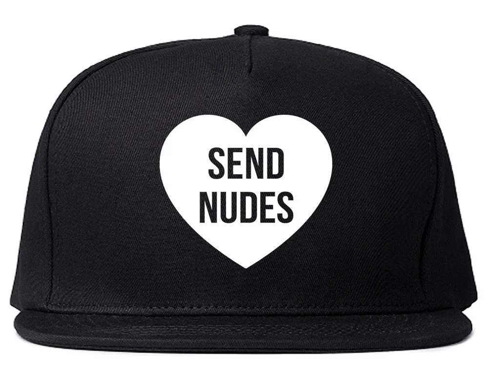 Send Nudes Heart Snapback Hat