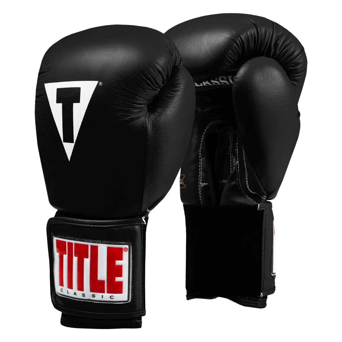 TITLE Classic Leather Elastic Training Gloves 2.0