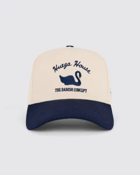 Vintage Swan | Navy & Natural Hat