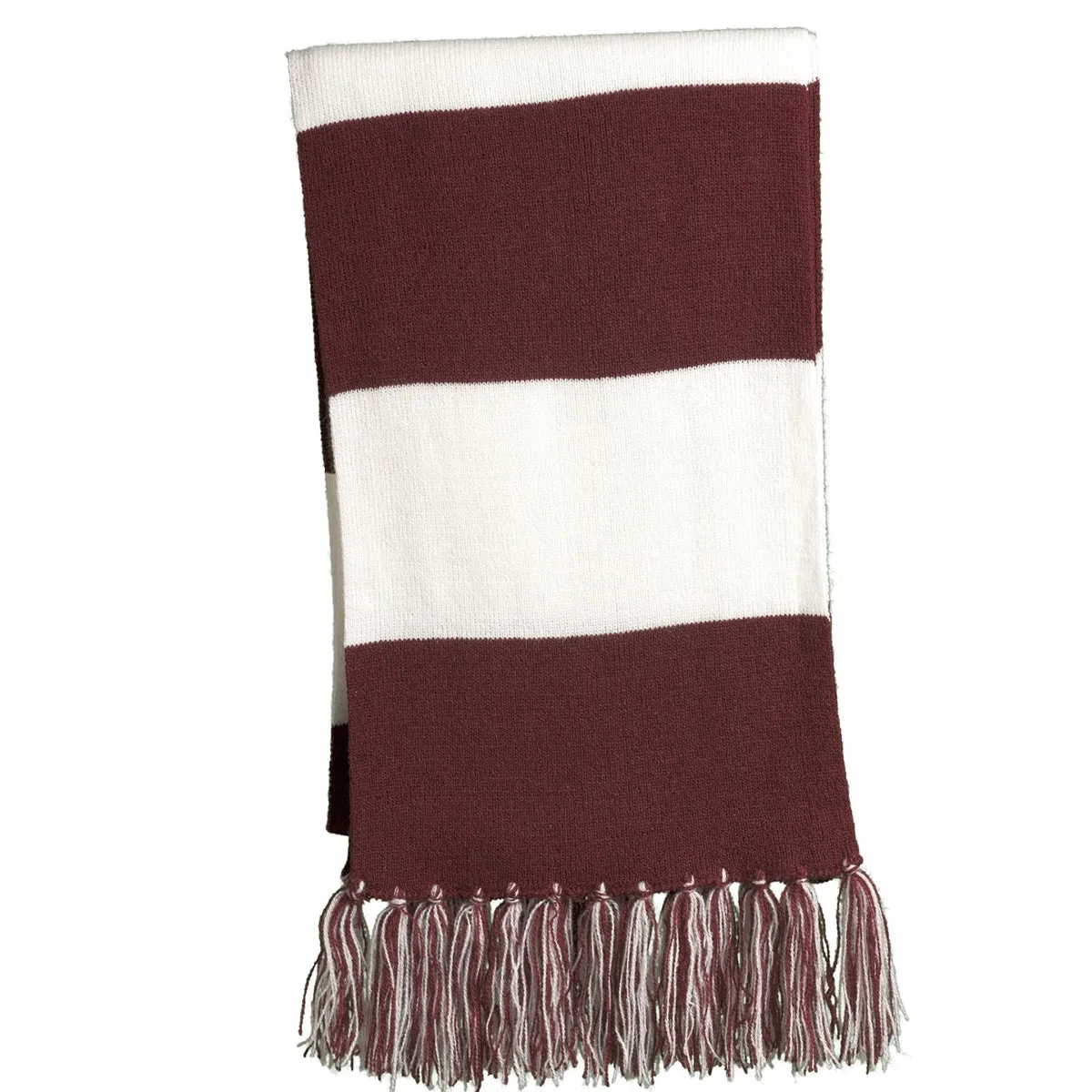 Womens Spectator Fringed Acrylic Scarf